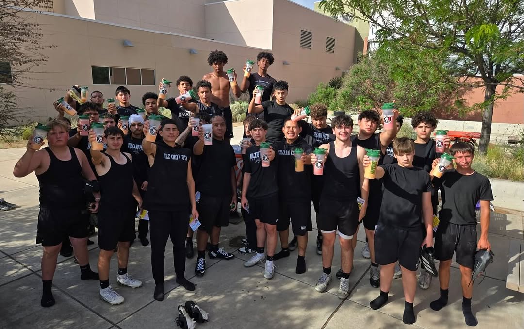 Athletes with shakers