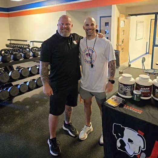 Corey talking supplements with a coach